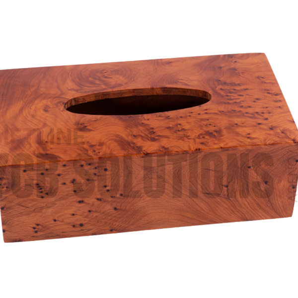 Boîte à mouchoirs artisanale en bois massif