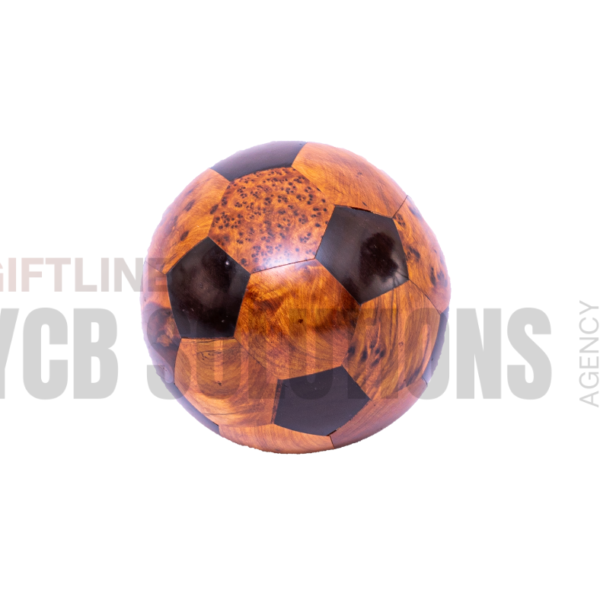 Boule décorative en bois naturel