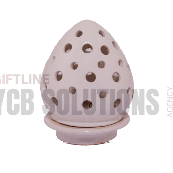 Photophore en céramique ajourée