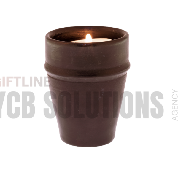 Bougie décorative en pot céramique