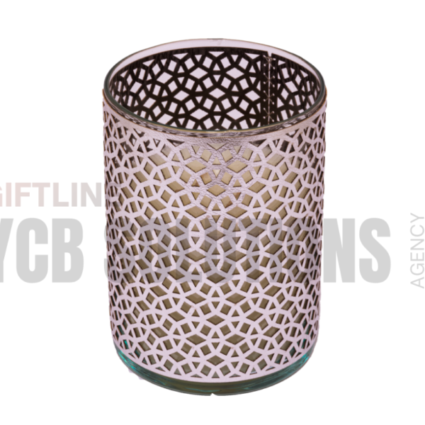 Photophore / Bougie décorative à motif géométrique oriental