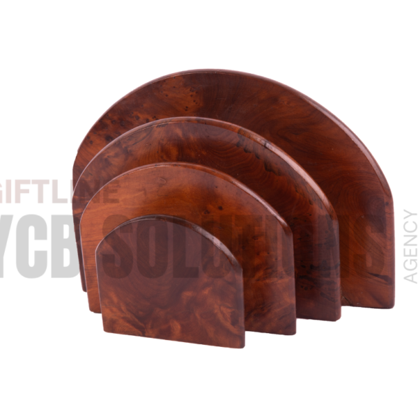 Porte-Courrier en Bois Artisanal