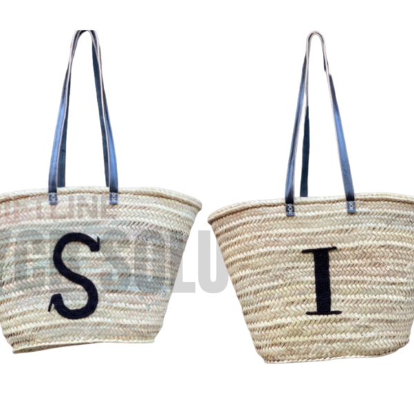 Panier Cabas Personnalisé à Initiale